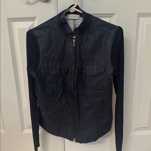 Lola & Sophie Women's Hybrid moto Denim Jacket